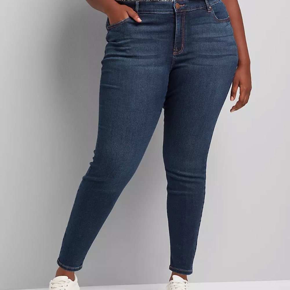 Signature Fit Skinny Jean Medium Wash Sz 26 Long